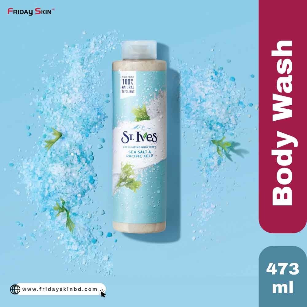 St. Ives Sea Salt & Pacific Kelp Exfoliating Body Wash 473 ml